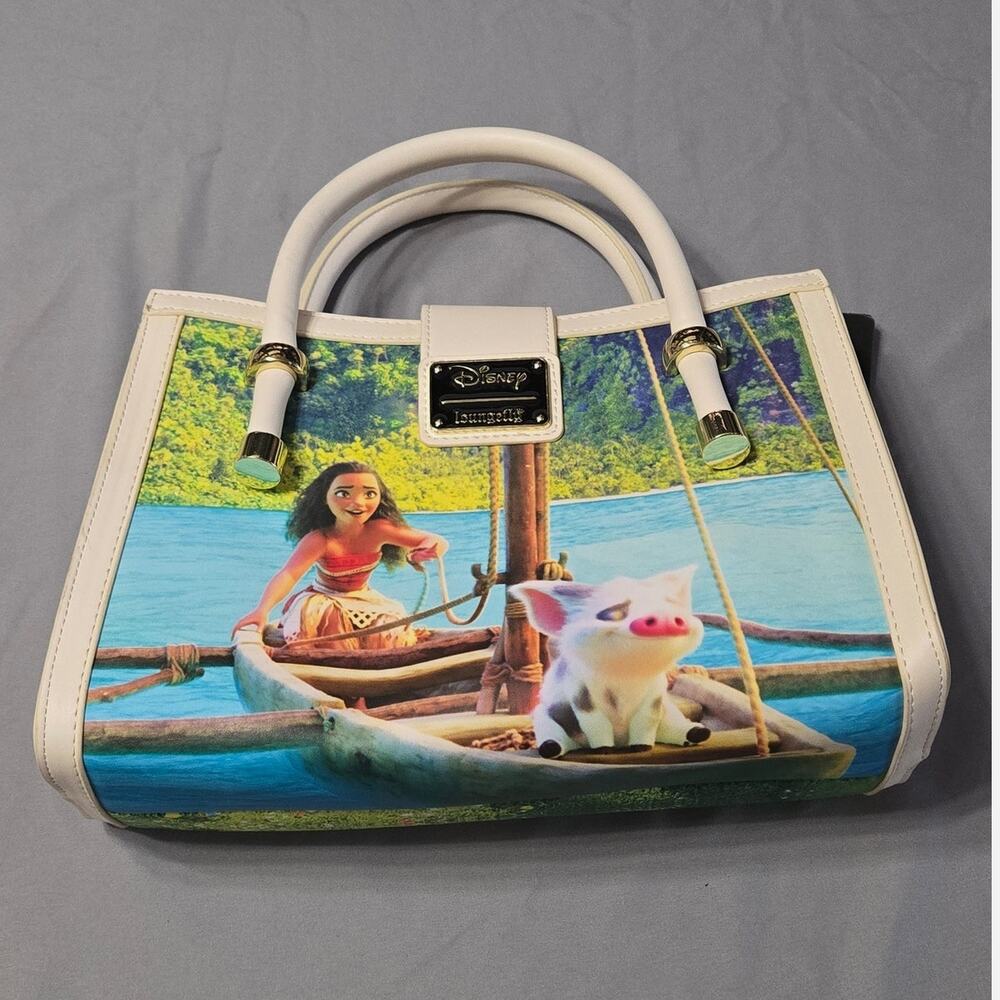 Loungefly Disney Moana Princess Scene Series Crossbody Satchel Bag